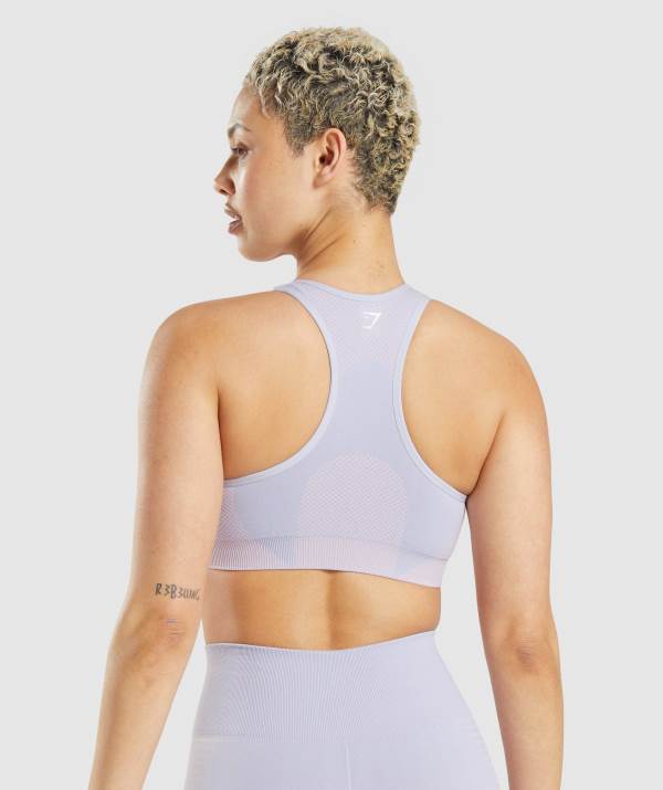 Damske Športové Podprsenky Gymshark Vital Seamless 2.0 Siva Modre | ZK0246978